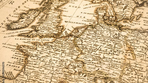 18th - Century map of Europe